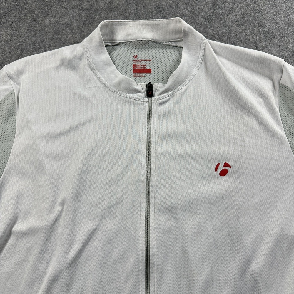 Bontrager Profila Cycling Jersey Mens‎ Size XXL White Full Zip Flaws